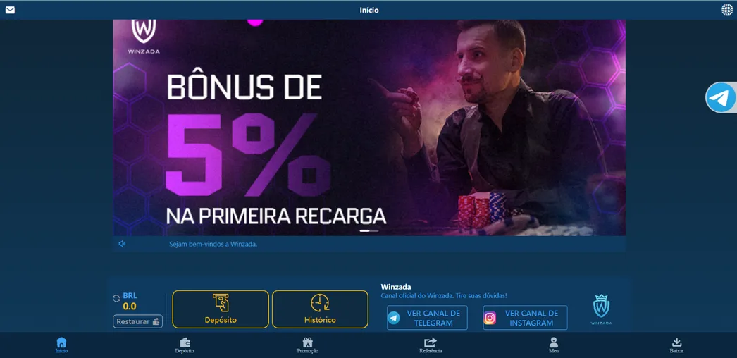Winzada: Seu Destino Premium para Jogos de Cassino Online